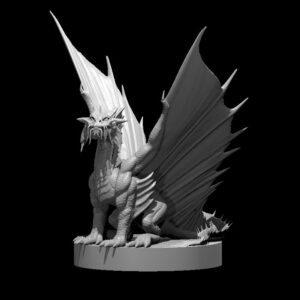Gold Dragon Wyrmling sitting