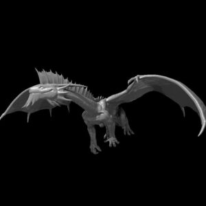 Silver Dragon Wyrmling Flying