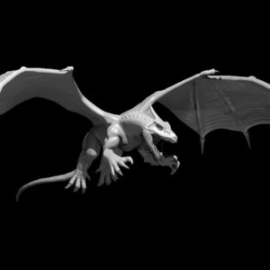 White Dragon Wyrmling Flying