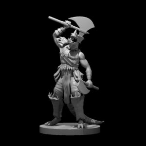 Blue Dragonborn Barbarian Two Axes.JPG