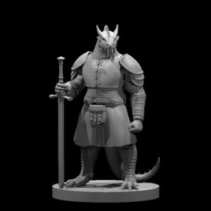 Dragonborn Fighter w greatsword n kilt