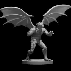 Dragonborn Male Monk 2 with wings