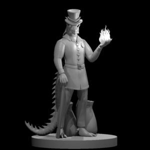 Dragonborn Male Sorcerer 5 with tail