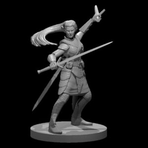 Drow Female Bladesinger w Longswords