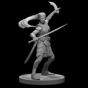 Drow Female Bladesinger w Scimitars