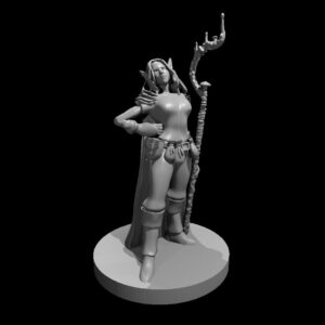 Elf Female Druid Spore Circle