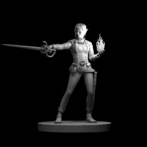 Elf Female Fey Hexblade Warlock