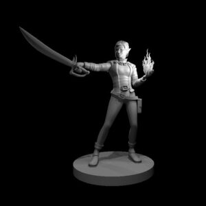 Elf Female Hexblade Warlock