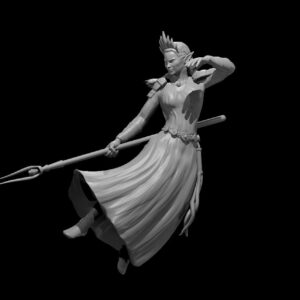 Elf Female Sorcerer Floating