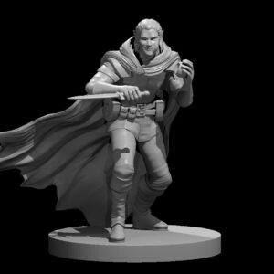 Elf Male Rogue 1 snacking