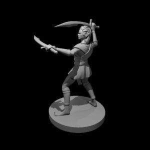 Female Elven Two Scimitar Jungle Fighter