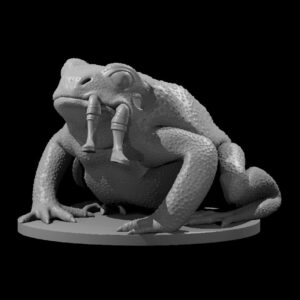Giant Toad eating an adventurer