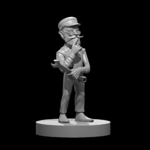 Gnome Male Artificer Old and Pondering
