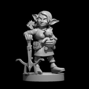 Goblin Female Rogue with Stuffed Bear