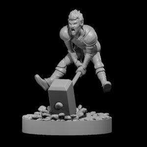 Halfling Barbarian Smashing with Hammer.JPG