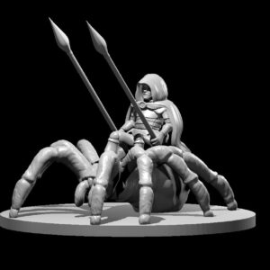 Halfling Male Ranger on Giant Spider