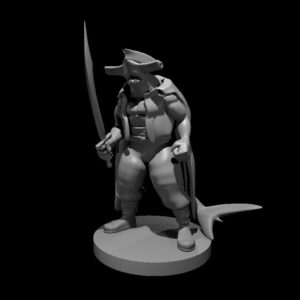 Hammerhead Pirate with Scimitar
