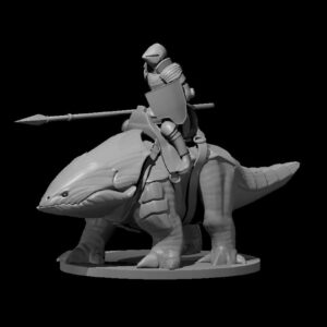 Human Cavalier on a Bulette