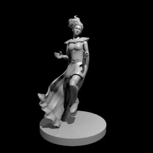 Human Female Sorceress Floating