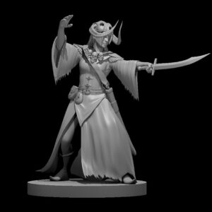 Human Female Warlock of the Fiend