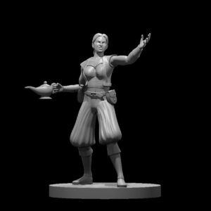 Human Female Warlock of the Genie
