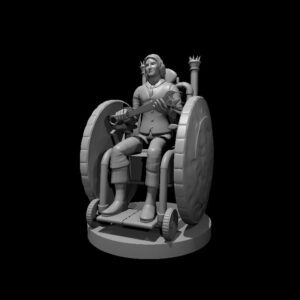 Human Male Artificer on Battle Wheelchair