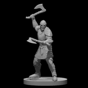Human Male Fighter 4 Two Axes