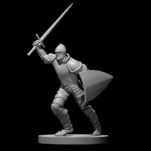 Human Male Fighter charging
