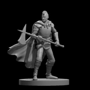 Human Male Hexblade Warlock w Halberd