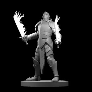 Human Male Paladin 2 w shortswords x2