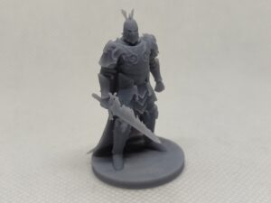 Onbewerkte foto van 3D-geprinte miniatuur of scenery, toont printkwaliteit en detailniveau