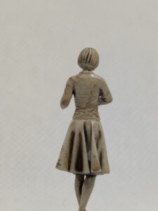 Onbewerkte foto van 3D-geprinte miniatuur of scenery, toont printkwaliteit en detailniveau