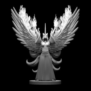 Kitsune Phoenix Unicorn Six Tail Masked Fire Sorceress