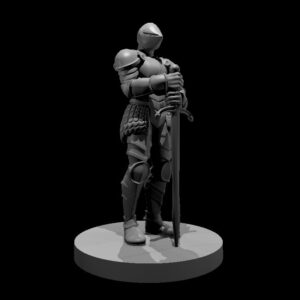 Knight Statue Metal