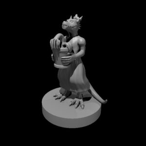 Kobold Female Holding a Wilted Daisy