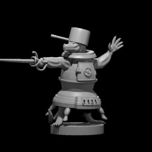 Kobold Fighter Obese with Stove as Armor