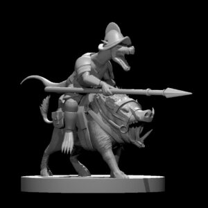 Kobold Paladin on Boar Mount