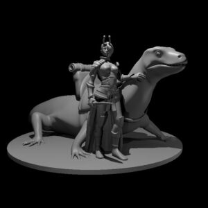 Lashanta Woman with Lizard Mount
