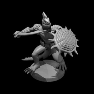 Lizardfolk Fighter with Scimitar and Shield