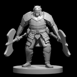 Orc Fighter 2 w two greataxes