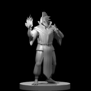 Silver Dragonborn Male Sorcerer