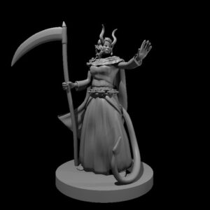 Tiefling Female Death Cleric 3