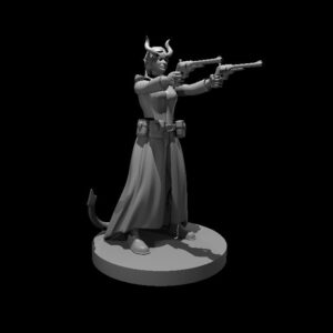 Tiefling Female Gunslinger two Pistols