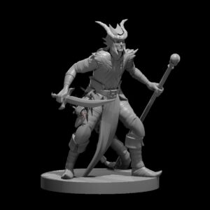 Tiefling Male Hexblade Warlock