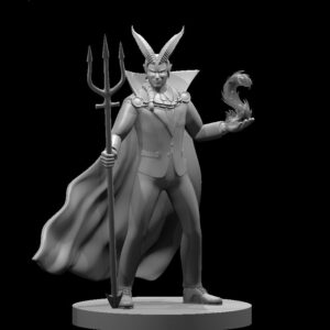 Tiefling Male Warlock of the Deep