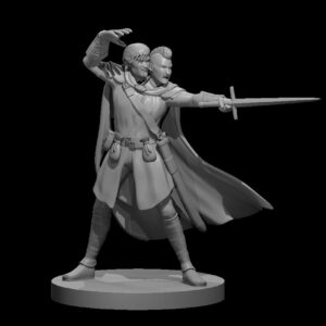 Two Headed Human Male Sorcerer Fighter