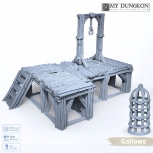 Gallow with cage